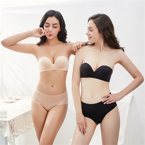 1/2光面无钢圈美背文胸