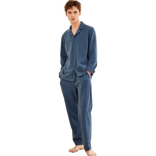 舒棉绒针织男套装