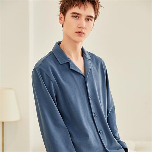 舒棉绒针织男套装