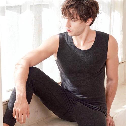 热力绒男随身裁背心