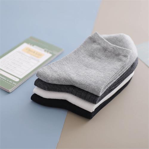 经典素色抽条男袜12