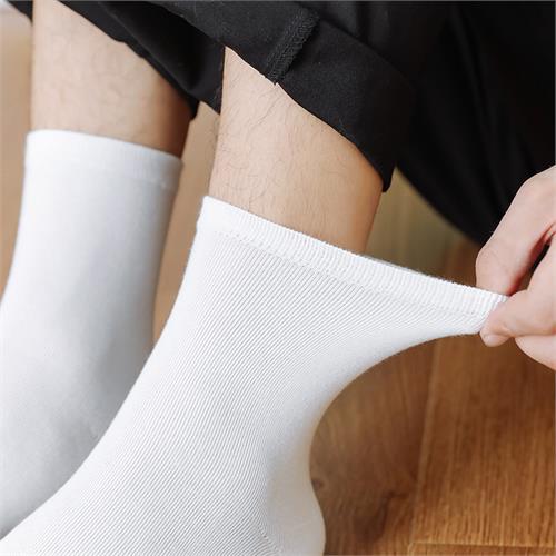 经典素色平板男袜12