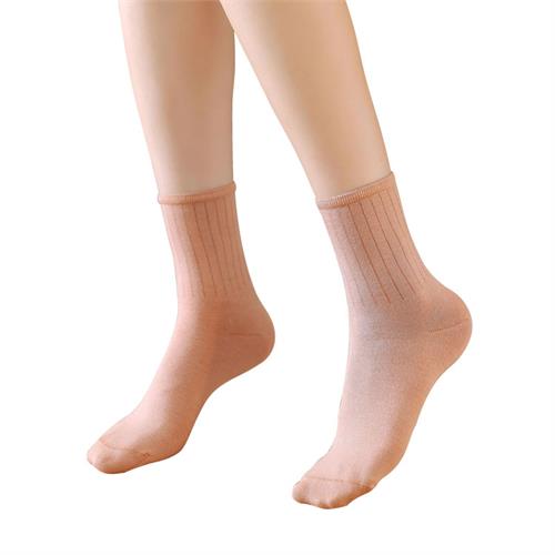 高端经典竖条女袜12