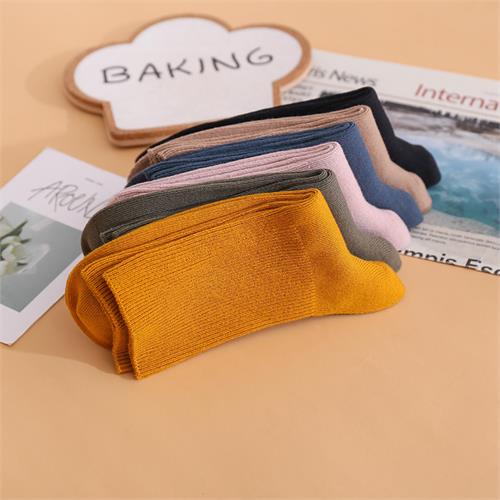 高端平板竖条女袜