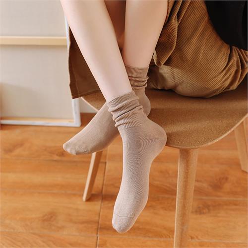 高端平板竖条女袜