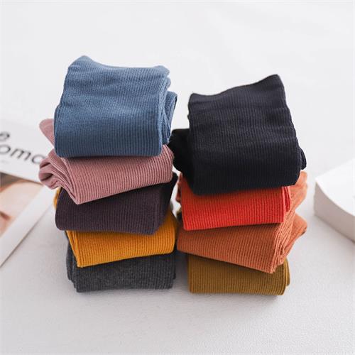 高端经典细竖条堆堆女袜12