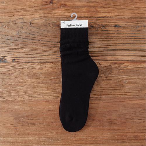 高端日系平板竖条堆堆女袜12