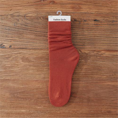 高端日系平板竖条堆堆女袜12