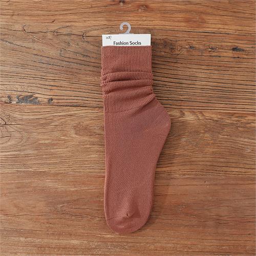 高端日系平板竖条堆堆女袜12