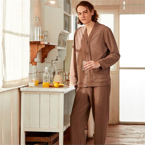 舒棉绒针织男套装