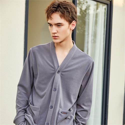 舒棉绒针织男套装