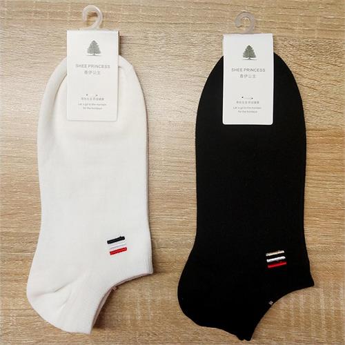 男士刺绣船袜10