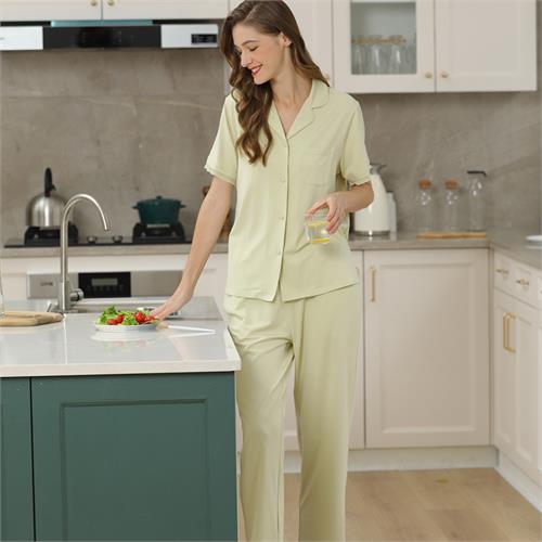 针织提花女套装