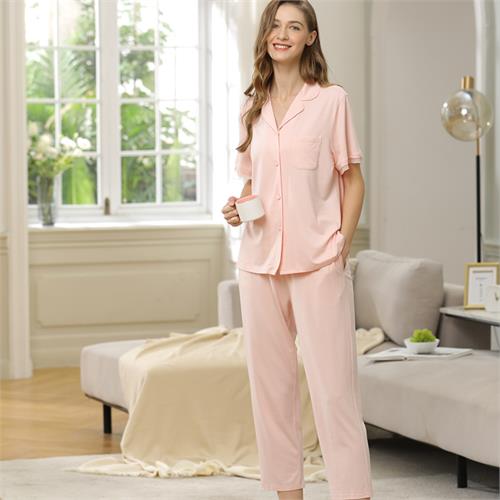 针织提花女套装