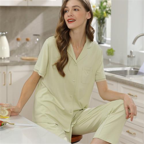 针织提花女套装