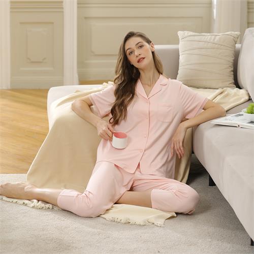 针织提花女套装