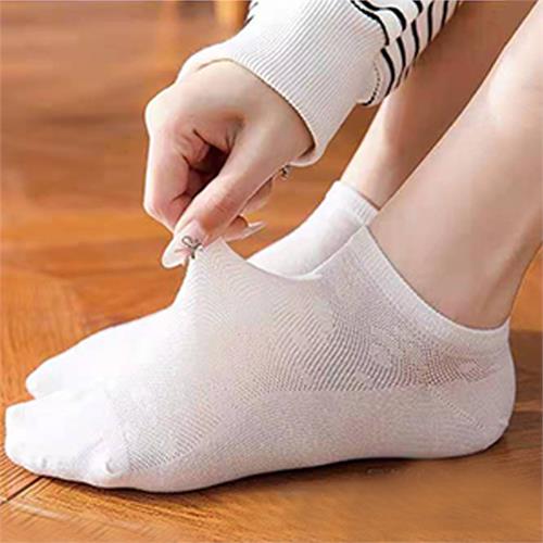 高端超薄素色豹纹女船袜12