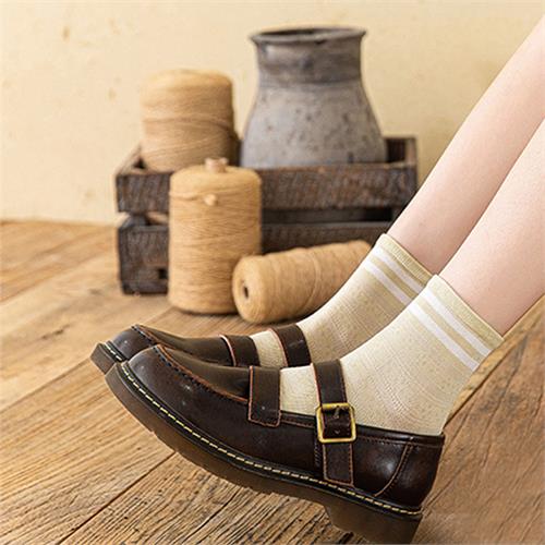 高端桑蚕丝学院风网眼女袜12