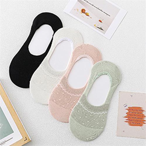 时尚暗花圆点女隐形袜12