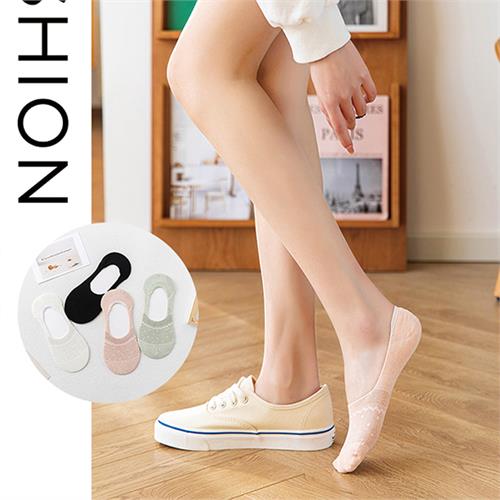 时尚暗花圆点女隐形袜12