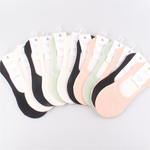 时尚暗花圆点女隐形袜12