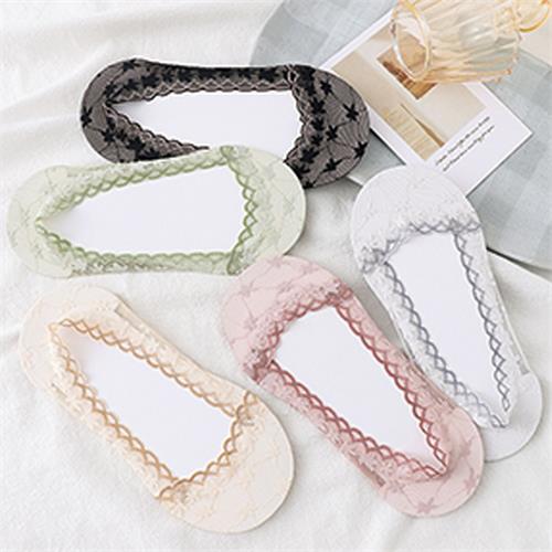 时尚浅口蕾丝船袜12