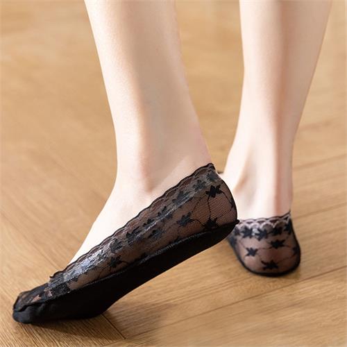 时尚浅口蕾丝船袜12