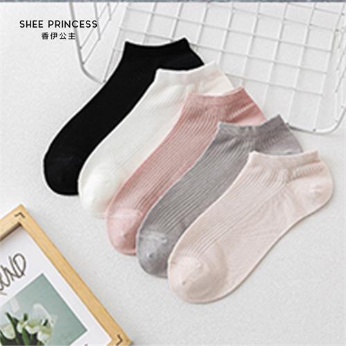 高端超薄竹纤维抽条女船袜12