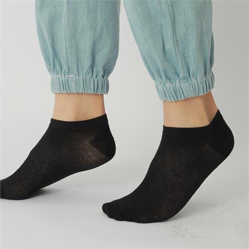 春夏款40支超薄全网眼男船袜8