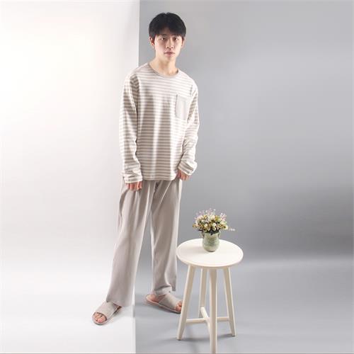 男士长袖长裤套装