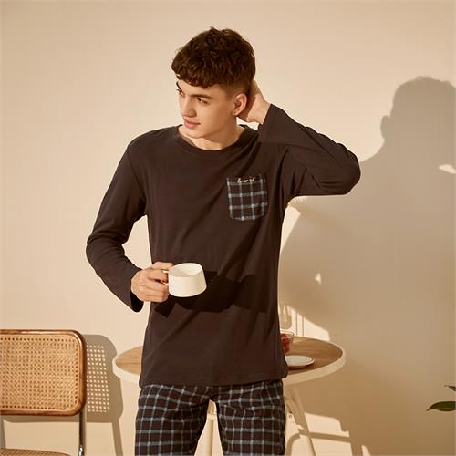 纯棉针织男士套装