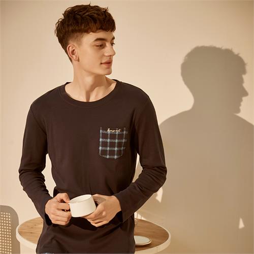 纯棉针织男士套装