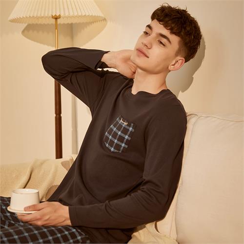 纯棉针织男士套装