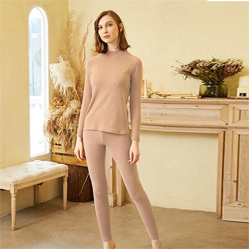 女士燃棉加厚中领保暖套装