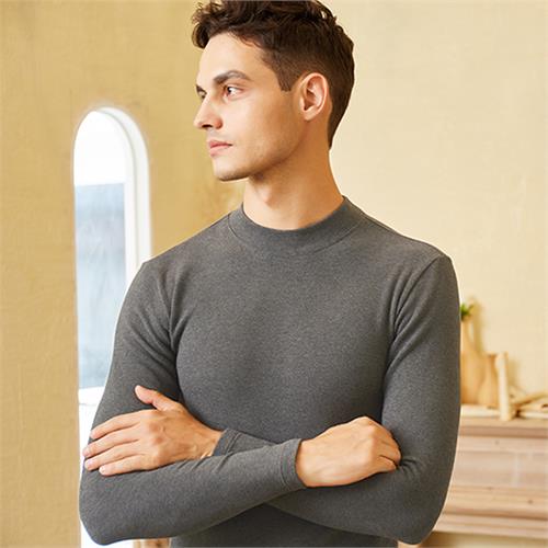 男士燃棉加厚中领保暖套装