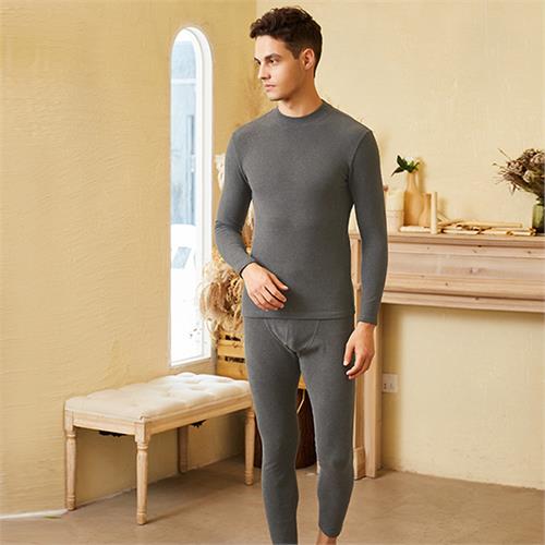 男士燃棉加厚中领保暖套装