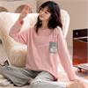 针织纯棉女套装