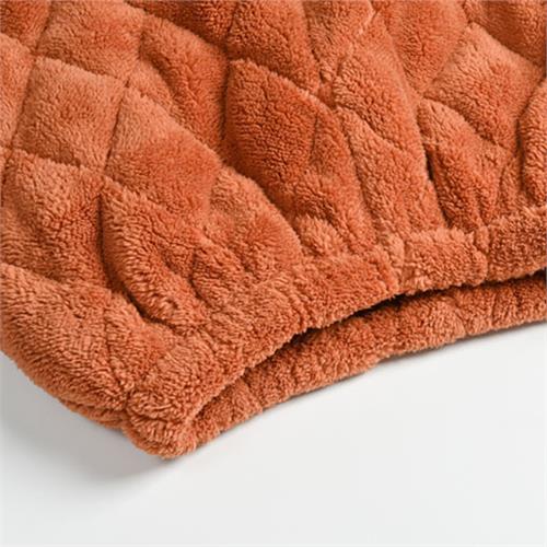 米粒绒夹棉女套装