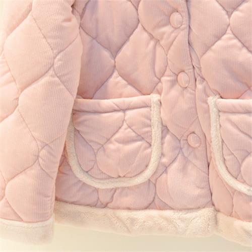 贝贝绒夹棉女套装