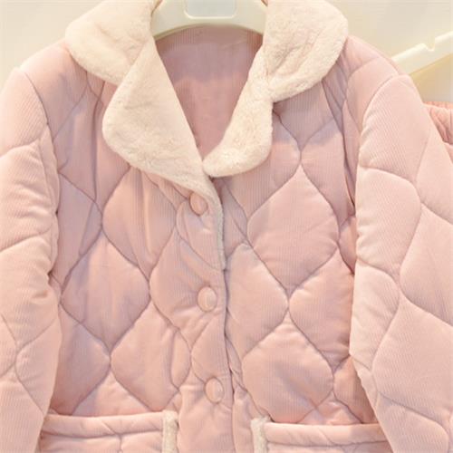 贝贝绒夹棉女套装