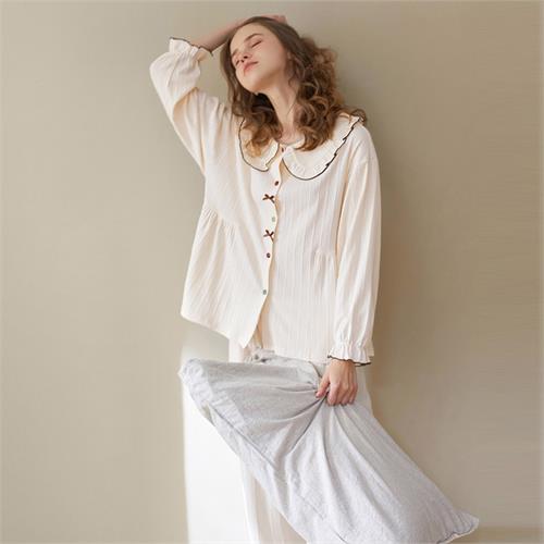 针织提条女套装