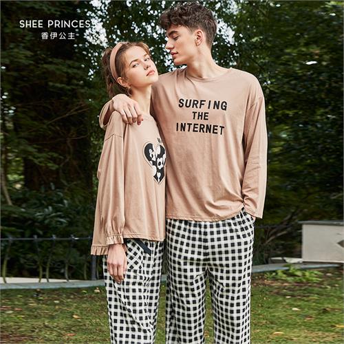 针织纯棉男套装