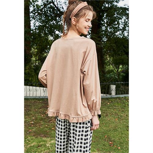 针织纯棉女套装