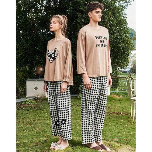 针织纯棉男套装