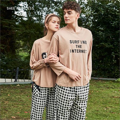 针织纯棉男套装