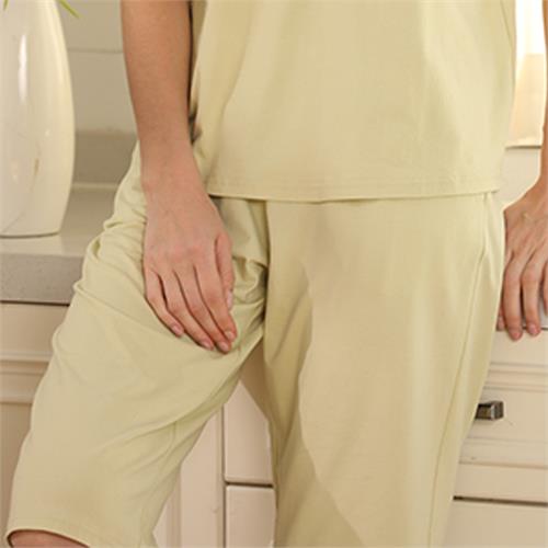 提花针织棉女套装