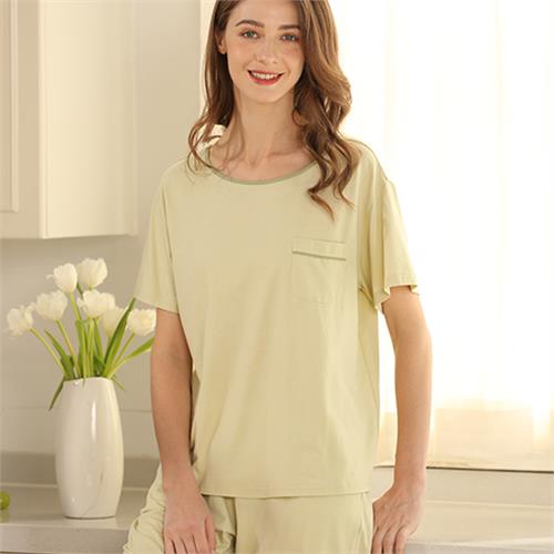 提花针织棉女套装