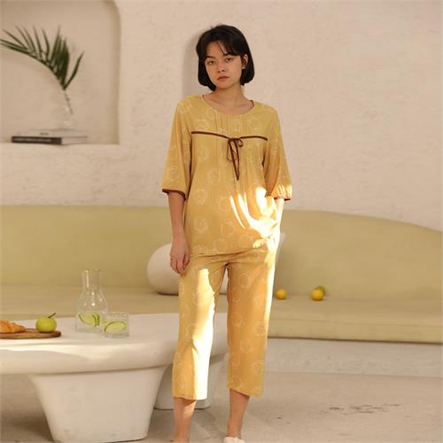 梭织弹力棉女套装