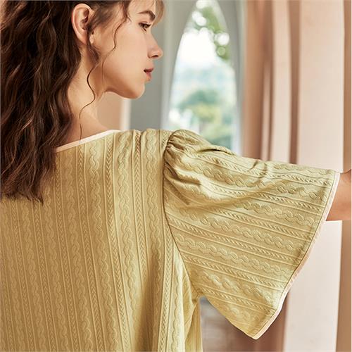 针织提花女套装