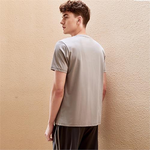 纯棉针织短袖短裤男套装